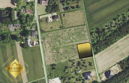 Działka budowlana 1269 m² z mediami - plan zagospodarowania działka Kościelec
