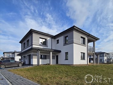 Dom bliźniak 213 m2 w stanie deweloperskim, garaż, 4 sypialnie dom Sękocin Stary, Olchowa