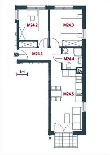 mieszkanie na sprzedaż 47m2 mieszkanie Kraków, Nowa Huta, Sasanek