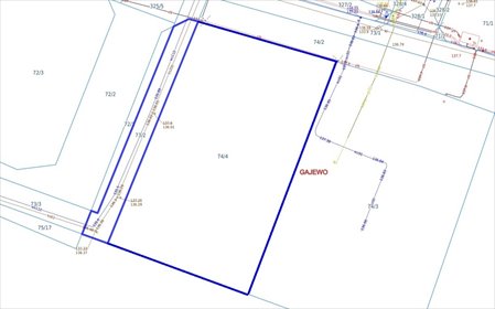 działka na sprzedaż 2374m2 działka Gajewo
