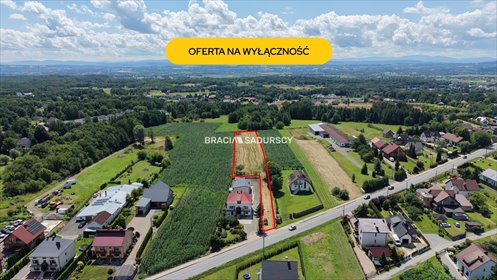 Działka 46,42 ara z koncepcją zabudowy w Kaszowie. działka Kaszów, Wadowicka