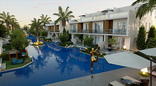Luksusowy apartament z prywatną plażą i pełną infrastrukturą mieszkanie Kalecik, Kalecik, İskele, Cypr Północny