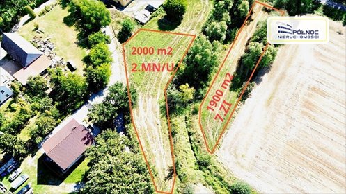 działka na sprzedaż 2000m2 działka Mierzwin