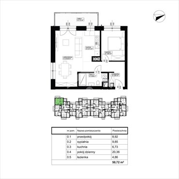mieszkanie na sprzedaż 51m2 mieszkanie Rzeszów, Franciszka Kotuli, Nowosądecka