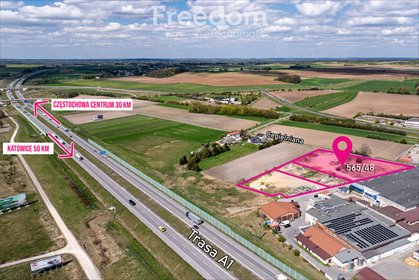 Na sprzedaż działka inwestycyjna 6700 m² z doskonałą logistyką działka Woźniki, Cegielniana