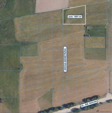 Działka 1691 m² pod bliźniak w Zabłudowie (media w zasięgu) działka Zabłudów, Zabłudów
