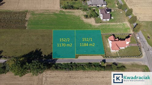 Dwie działki w Huta Poręby (11,84 i 11,70 ara) z warunkami zabudowy działka Huta Poręby