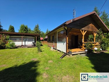 Polecam urokliwy drewniany domek 35 m² w Załużu dom Załuż
