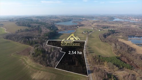 Działka 2,54 ha nad jeziorem w Wądzyńiu - inwestycja i relaks. działka Wądzyn