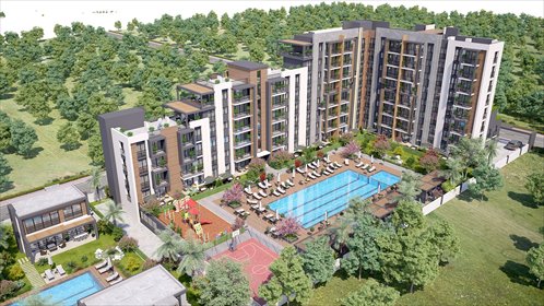 Nowoczesny apartament z widokiem na basen w Antalyi mieszkanie Altıntaş, Aksu, Antalya, Altıntaş, Aksu, Antalya