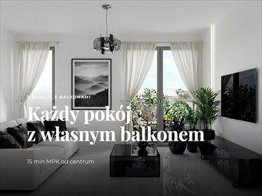 Nowoczesne 3-pokojowe mieszkanie z balkonami i świetną infrastrukturą mieszkanie Wrocław, Jeździecka