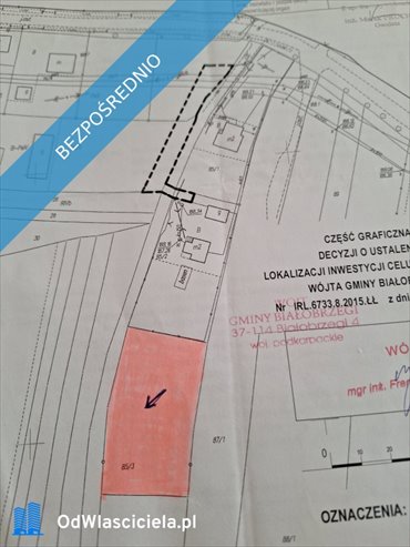 działka na sprzedaż 1565m2 działka Wola Dalsza, Wola Dalsza