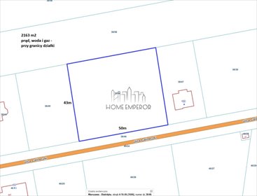 działka na sprzedaż 2163m2 działka Warszawa, Białołęka, Kobiałka, Calineczki