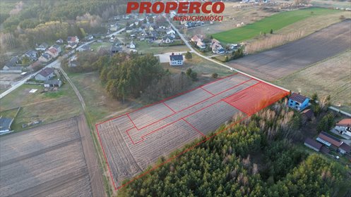 Działka 1100 m² w Ostrów z mediami - polecam działka Chęciny, Ostrów