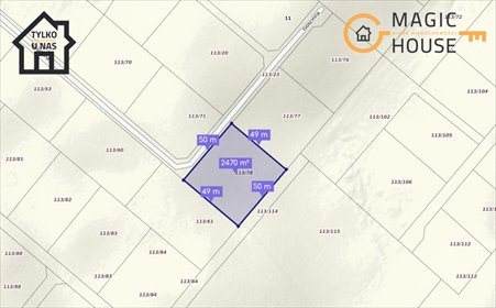działka na sprzedaż 2473m2 działka Przywidz