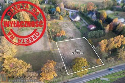 działka na sprzedaż 2491m2 działka Maszków