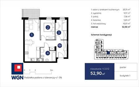 mieszkanie na sprzedaż 53m2 mieszkanie Lublin, Centrum, Centrum