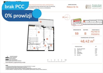 Mieszkanie 46 m² w Bydgoszczy - 2 pokoje na Fordońskiej mieszkanie Bydgoszcz, Fordońska