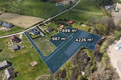 Działka budowlana z widokiem na góry w Pogorzany działka Pogorzany