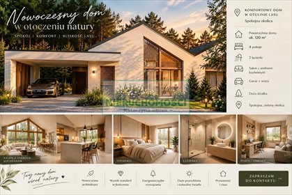 Nowoczesny dom bliźniak z ogródkiem 750 m2. dom Mościska