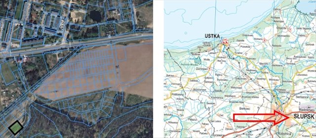działka na sprzedaż 1945m2 działka Słupsk, Europejska