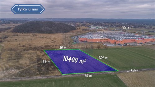 działka na sprzedaż 10400m2 działka Poczesna