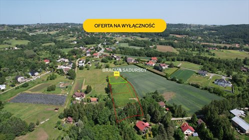 Działka budowlana w Grajowie z widokiem, 1145 m², media w ulicy działka Grajów