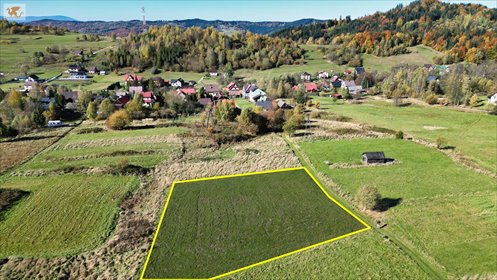 działka na sprzedaż 1500m2 działka Koszarawa