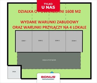 Działka 1608 m² z mediami i warunkami zabudowy - polecam! działka Dobra