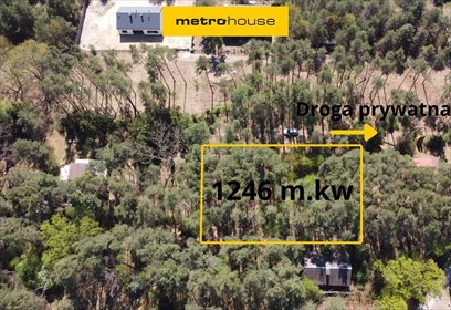 Działka 1246 m² pod dom lub rekreację, ogrodzona, prąd działka Łacha, Piaskowa