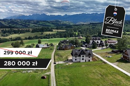 działka na sprzedaż 430m2 działka Bańska Wyżna, Szlak Papieski