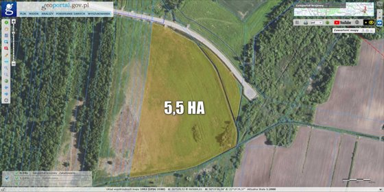 Polecam działkę przemysłowo-usługową 5,5ha w Podborzu działka Podborze