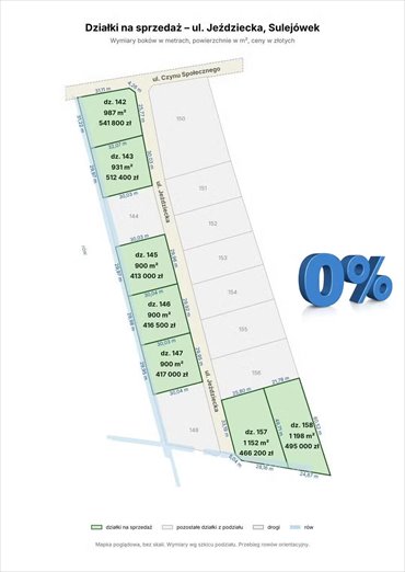Polecam działkę 900 m² w Sulejówku z mediami i planem zabudowy działka Sulejówek, Czynu Społecznego