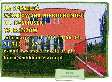 lokal użytkowy na sprzedaż 198m2 lokal użytkowy Ostrzeszów, Tadeusza Kościuszki