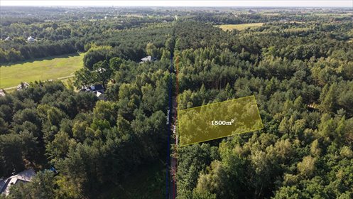 Działka 1500 m² w Powązkach z mediami i blisko natury działka Powązki