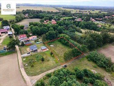 Sprzedam działkę 1956 m² z pozwoleniem na budowę bliźniaka działka Jaźwiny