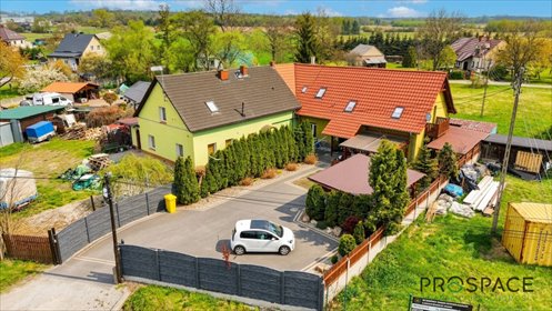 Skrajny segment domu 151 m2 po remoncie, garaż, ogród dom Podbrzezie Dolne, Główna