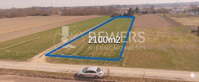 działka na sprzedaż 2100m2 działka Charlęż