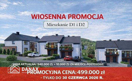 Nowoczesne 67m² z balkonem i parkingiem — bez prowizji mieszkanie Limanowa