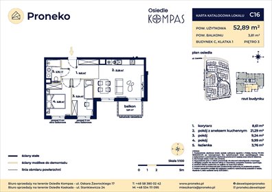 Zapraszam do mieszkania 52,89 m² w Gdańsku Orunia mieszkanie Gdańsk, Orunia, osiedle kompas, Oskara Żawrockiego