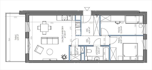 mieszkanie na sprzedaż 66m2 mieszkanie Bydgoszcz, Kapuściska, Sandomierska