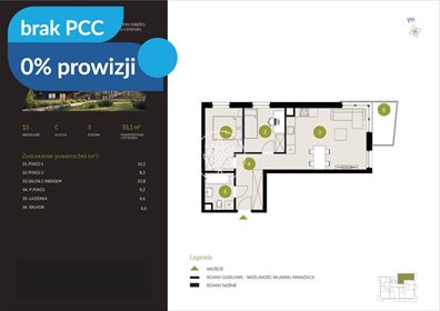 Nowoczesne 3-pokojowe mieszkanie z balkonem i ogródkiem mieszkanie Bydgoszcz, Flisy, Mińska