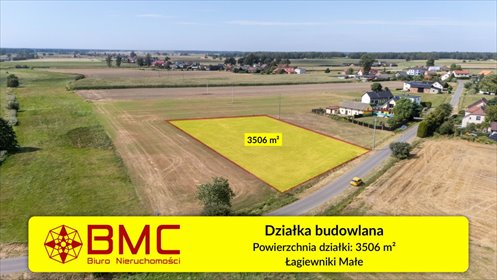 działka na sprzedaż 3506m2 działka Łagiewniki Małe, Przyjaźni