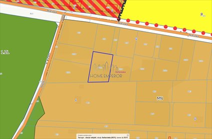 Na sprzedaż działka 1476 m² w Stefanówce z planem mieszkaniowym działka Stefanówka, Akacjowa