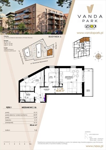 mieszkanie na sprzedaż 58m2 mieszkanie Chorzów, Strzelców Bytomskich