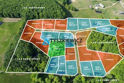 działka na sprzedaż 3004m2 działka Trzepowo, Sambora