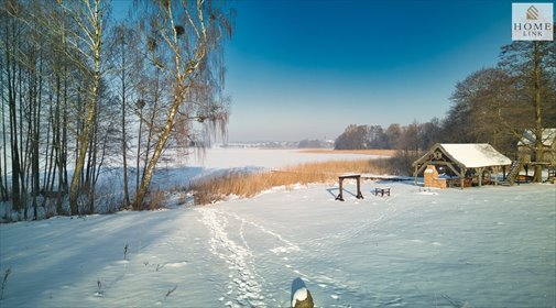 Polecam unikalną posiadłość z linią brzegową jeziora i domem z bala dom Purda