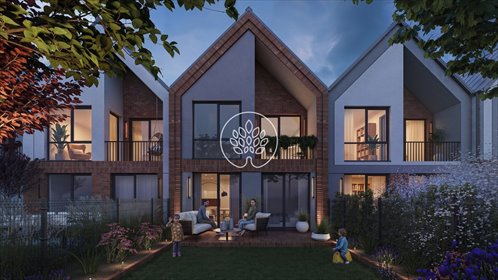 Polecam nowoczesne mieszkanie 60,55 m² z ogródkiem w Niemczu mieszkanie Niemcz, Łowiecka