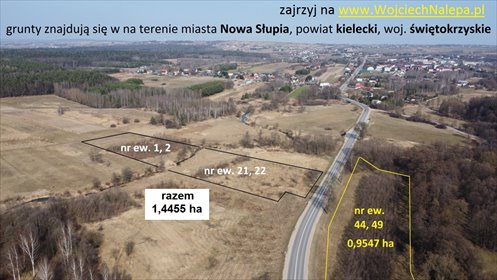 Działki rolne z dostępem do drogi i rzeki w Nowej Słupi działka Nowa Słupia