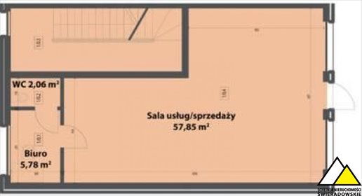 Nowoczesny lokal w centrum Świeradowa-Zdroju, 57 m², ogrzewanie lokal użytkowy Świeradów-Zdrój
